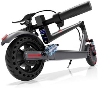 Aovowheel Electric Scooter for Adults, Electric Scooter, 10'' 500W Motor, Max 23 Miles Range, 24 Mph Top Speed with Dual Suspension, Portable Folding E-Scooter for Commuting