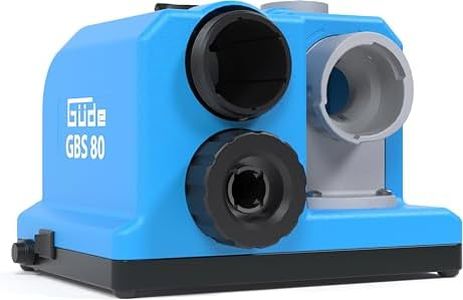 Güde GBS 80 Drill Sharpener (80 W, Motor Speed 4200 rpm, for Spiral Drills with Diameter 3 mm - 13 mm, Drill with Tip Angle of 118°, for Dry Grinding)