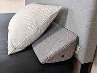 Insieme King Size Bed Wedge Pillow for Headboard Gap (Gray) | Long Triangular Pillow Wedge/Bed Gap Filler/Bolster Pillow for Pillow Support & Covering Cracks Between Bed/Headboard/Wall (76x8x6 inch)