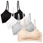 SALIA GIRL Sport Crop Cami Bras for Teens & Women Big Girls Training Bras with Adjustable Straps