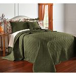 BrylaneHome Florence Oversized Bedspread - King, Green