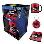 Batman Gift Set - Includes Mug, Coaster, Keyring in Comics Design Presentation Box - Comic Book Fans and Collectors - Officially Licensed Merchandise