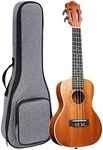 Ranch Concert Ukulele 23 inch Classical ukelele Instrument with Free Online 12 Lessons Professional Beginner Ukalalee Starter Pack Bundle Ukele Gig bag