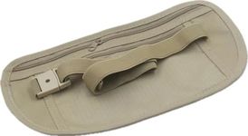 Travel Money Belt for Women Men, Slim RFID Blocking Travel Wallet, Under Clothes Passport Wallets, Money Belt for Travel Hidden Women, Lightweight Undercover Passport Holder (Yellow)