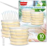 Amazing Bacteria Science Kit - Prepoured Agar Plates Kit - Top Science Fair Project Kit - Superior Bacteria Growth - Award Winning Experiment Ebook - Have Fun While Learning Microbiology Now!