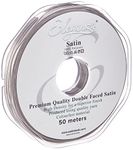 ELEGANZA Double Faced Satin 3mm x 50m Silver No.24, 3 mm x 5 0m