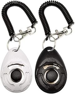 2 Pack Dog Clickers with Wrist Strap, Durable Lightweight Easy to Use Design for Cats Puppy Birds Horses Pet Behavioral Training