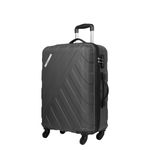 Safari Ray 77cm Large Check-in Trolley Bag Hard Case Polycarbonate 4 Wheels 360 Degree Wheeling System Luggage, Travel Bag, Suitcase for Travel, Trolley Bags for Travel, Gun Metal