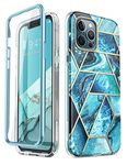 i-Blason Cosmo Series Case for iPhone 12 Pro Max 5G 6.7 Inch (2020 Release), Full-Body Stylish Protective Case with Built-in Screen Protector (Ocean)