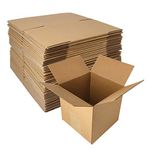 zmybcpack 40 Pack 5x5x5 Inches Shipping Boxes, Corrugated Cardboard Mailer Shipping Boxes, Small Packing and Mailing Boxes for Small Business