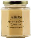 Smoke & Odor Eliminator Blended Soy Candle | Neutralizes Cigarette Food and Pet Odors | Hand Poured in the USA by Just Makes Scents