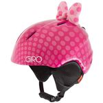 Giro Launch Plus Toddler Ski Helmet - Snowboard Helmet for Boys & Girls - Pink Bow Polka Dots - XS (48.5-52 cm)