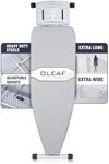 Ironing Board 5 Adjustable Heights with Anti-scalding Iron Rest | 54" x 15" Foldable Ironing Board Stable Steel Frame Easy Storage for Home Apartment Hotel & Sewing | Heat-Resistant Cover Sturdy