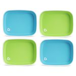 Munchkin Splash Toddler Plates, Blue/Green, 4 Pack