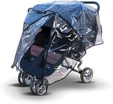 Rain Cover for Britax B-Agile Double Stroller, Made in The UK from Clear Supersoft PVC