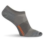 Merrell Unisex's Men's and Women's Trail Running Lightweight Socks-Anti-Slip Heel and Breathable Mesh Casual, Show-Gray, Small-Medium