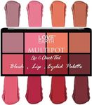 Love Earth Blush, Lips, Eyelid Palette With Richness Of Jojoba Oil And Vitamin E For Blush, Lips, Eyelids (16gm)