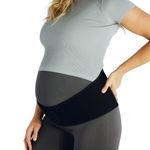 Belly Bandit Upsie Belly Pregnancy Support Band - Secure Molded Fit with Hot/Cold Pack - Black/Nude - S to XL (XX-Large, Black)