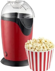 Drumstone 𝐋𝐢𝐦𝐢𝐭𝐞𝐝 𝟏𝟓 𝐘𝐄𝐀𝐑𝐒 𝐖𝐀𝐑𝐑𝐀𝐍𝐓𝐘 High-Efficiency Electric Popcorn Maker, 98% Popping Rate, Oil-Free, One-Button Operation, Fast & Efficient Hot Air Popcorn Maker