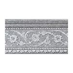 AFD Home 6-Piece Crown Molding Crown Decor Set, Molding Trim for Walls, 94 Inches, Grey and Silver