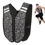 PROIRON Weighted Vest Soft Washable for Men Women 3kg 5kg 8kg 10kg, Fully Reflective Running Weight Vest, No Leakage Weighted Vest for Fitness, Workout, Weight Loss, Exercise, Strength Training