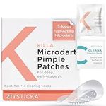 ZitSticka Killa Kit | Self-Dissolving Microdart Acne Pimple Patch for Zits and Blemishes, Spot Treatment Stickers for Face and Skin, Vegan and Cruelty Free (4 Pack)