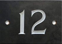 Slate Engraved House Numbers 1 to 99-140mm x 100mm same day dispatch