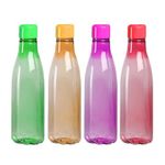 Kuber Industries BPA Free Plastic Water Bottles | Unbreakable, Leak Proof, 100% Food Grade Plastic | For Kids & Adults | Refrigerator Plastic Bottle Set of 4 - Assorted