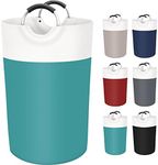 BlissTotes Laundry Basket, Laundry Hamper, Collapsible Laundry Baskets, Dirty Clothes Hamper, Waterproof Laundry Basket with Foam Protected Aluminum Handles for College Dorm, Family 115L (Green)