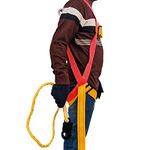 LADWA – Safety Belt Harness Full Body Fall Protection with Scaffolding Hook Unisex Full Body Adjustable Climbing Harness Safety Belt (1)