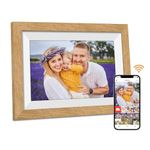 Digital Photo Frame WiFi, 10.1 Inch Frameo Digital Picture Frame, 32GB Memory, 1280 * 800 HD IPS Touchscreen, Share Photos Videos via Frameo APP, Birthday for Women