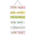 Queekay Rainbow Room Decor for Girls Unicorn Boho Butterfly Decorations Teens Motivational Wall Art Bedroom Decor for Girls Room Toddler Girl Wall Decor Girl Present(Unicorn)