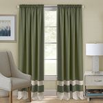 Achim Home Furnishings Darcy Panel - 52x63 - Green/Camel