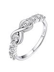 Custom4U Infinity Rings for Women w