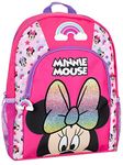 Disney Kids Minnie Mouse Backpack Glitter School Bag for Girls