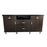 CASPIAN Engineered Wood Furniture Home Storage Unit With Legs | Tv Unit Home | Home Organizer