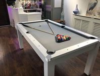 6ft Pool Table With Dining Table To