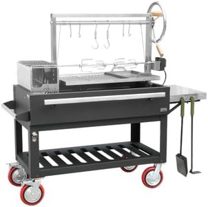 ONLYFIRE GRILLS Argentine Santa Maria Grill with Rotisserie, 5.6x2FT, GS365