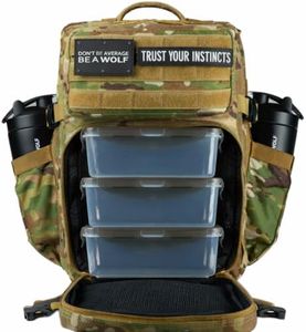 WOLFpak 35L Meal Prep Management Backpack (OCP Camo) | Easily Store & Organize Food Storage Containers w/Built-in Lunch Box, Cooler, Travel, Insulated Bag