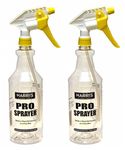 Harris Professional Spray Bottle 32oz (2-Pack), All-Purpose with Clear Finish, Pressurized Sprayer, Adjustable Nozzle and Measurements