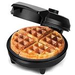 NETTA Waffle Maker Iron Machine - Deep Fill Non-Stick Coating Cooking Plates, Adjustable Temperature Control, Belgian American Round Waffle Iron - 700W