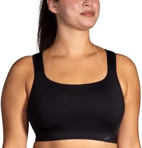 Brooks Women's Convertible 2.0 Sports Bra for High Impact Running, Workouts and Sports with Maximum Support - Black - 38 DD
