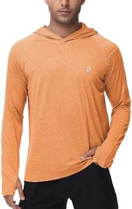 Men's Fishing Rash Guard Shirts - SPF 50+ Long Sleeve UV Sun Protection Shirt for Sports Running Hiking Workout Swimming
