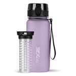 720°DGREE Sipper Water Bottle 650ml with Fruit Infuser | BPA, BPS Free | Tritan | For Adults & Kids | For Sports, Gym, Office, Workout | Lilac