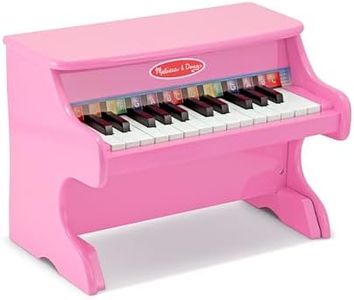 Melissa & Doug Learn-to-Play Pink Piano with 25 Keys and Color-Coded Songbook