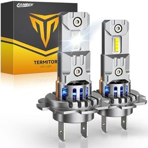 FAHREN Upgraded & Brightest H7 Led Bulbs, (1,000%) 10X 60,000LM Ultra Bright 6500K H7 fog light, Mini Size No Adapter Needed.IP68 Waterproof,Plug and Play, Pack of 2