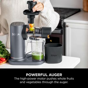 Ninja Cold Press Juicer – Grey, Slow Extraction