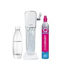 SodaStream Art Sparkling Water Maker, Sparkling Water Machine & 1L Fizzy Water Bottle, Retro Drinks Maker w. BPA-Free Water Bottle & 60L Co2 Gas, Safe Home Carbonated Water & Quick Connect - White