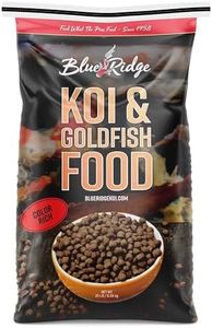 Blue Ridge Fish Food [25lb], Color Rich Formula 3/16" Floating Pellet, Koi and Goldfish