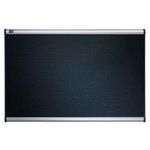 Quartet Prestige Black Embossed Foam Bulletin Board, Aluminum Frame, 6 x 4 Feet (B347A)